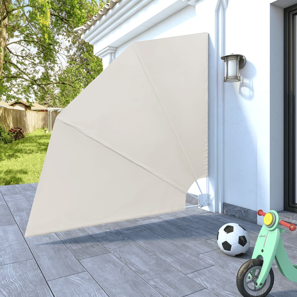 Collapsible Balcony Side Awning Cream - Simple deals