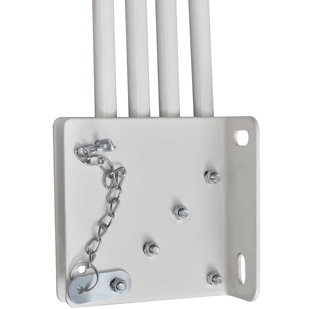 Collapsible Balcony Side Awning Grey 210x210 cm