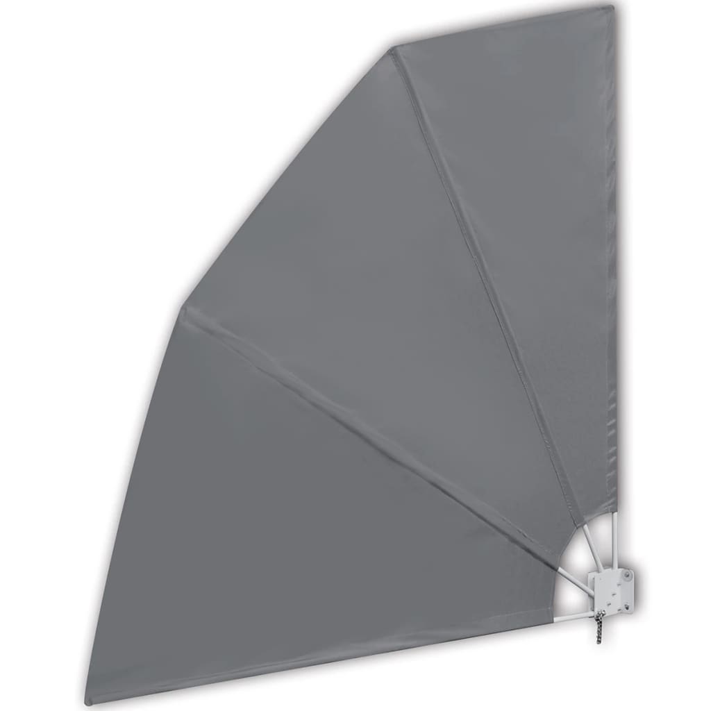 Collapsible Balcony Side Awning Grey - Simple deals