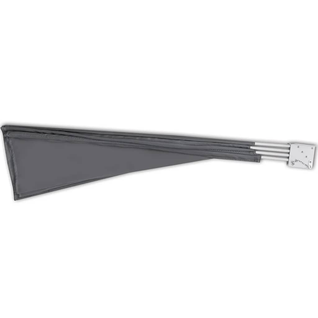 Collapsible Balcony Side Awning Grey - Simple deals