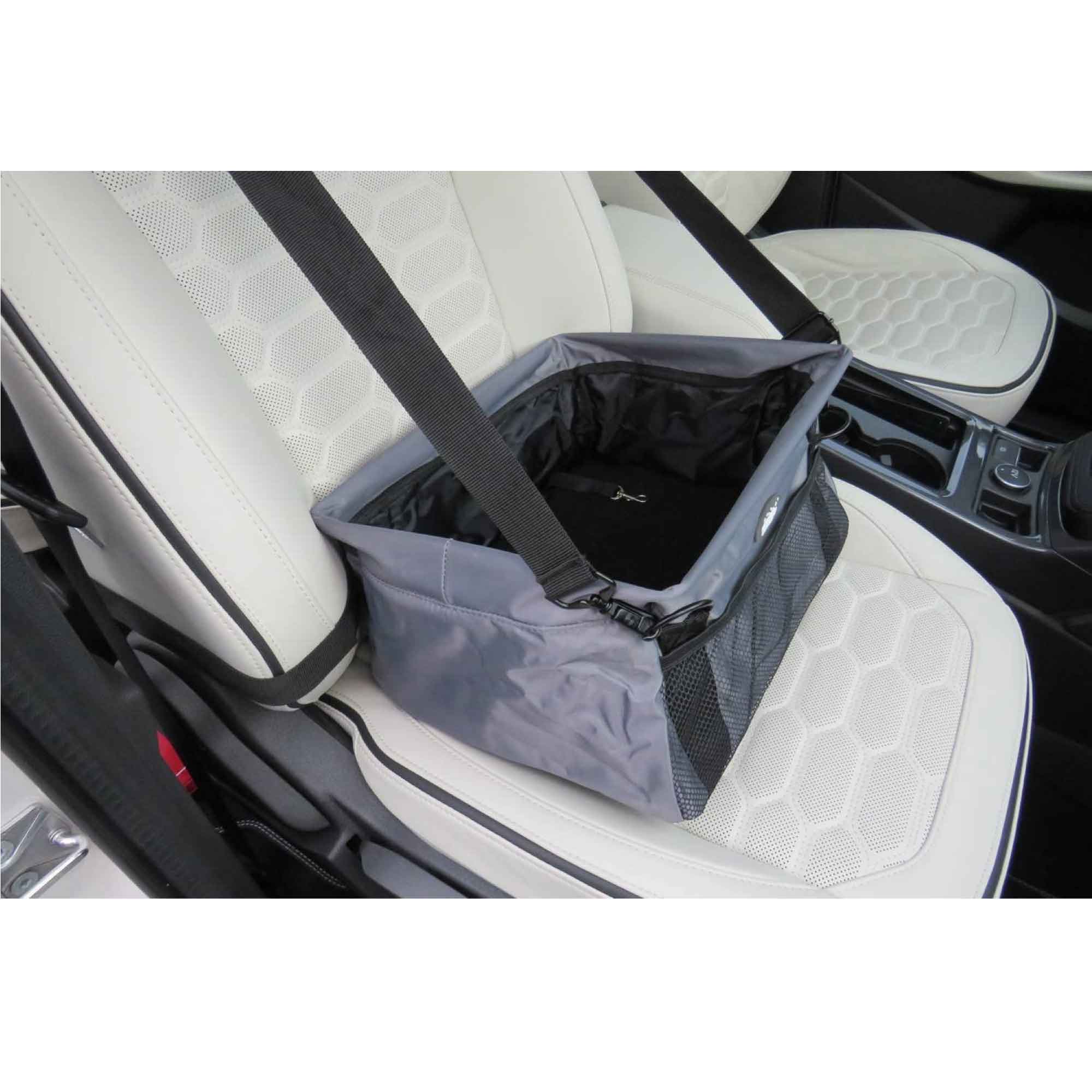 Collapsible Pet Car Booster Seat - Travel Carrier for Dogs, Cats, Puppies