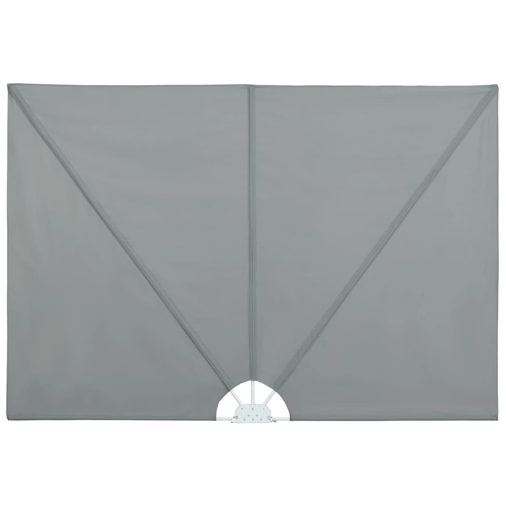 Collapsible Terrace Side Awning Grey 300x200 cm