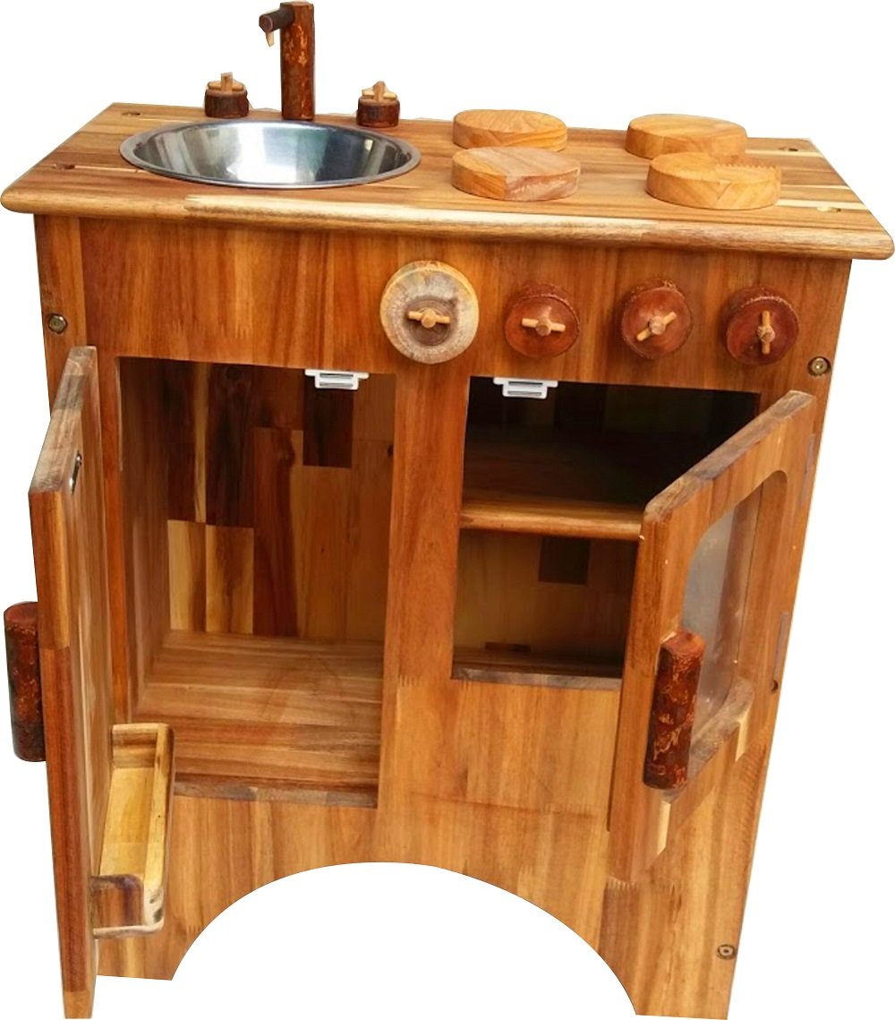 Toys Combo Wooden Stove and Sink