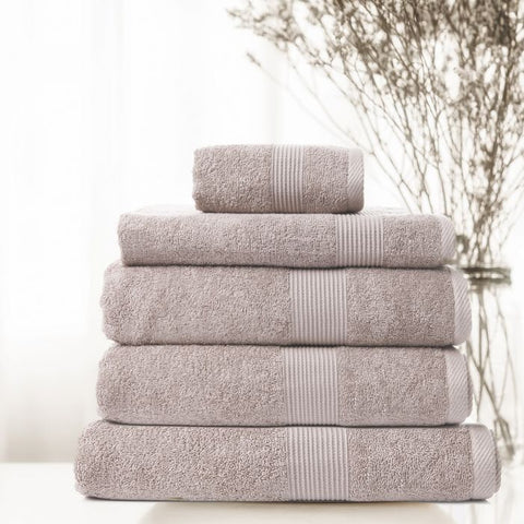 Comfort Cotton Bamboo Towel 5 Piece Set - Champagne