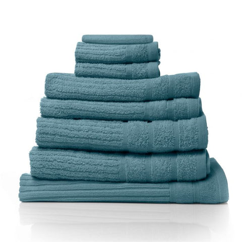 Comfort Eden Egyptian Cotton 600 GSM 8 Piece Towel Pack Turquoise