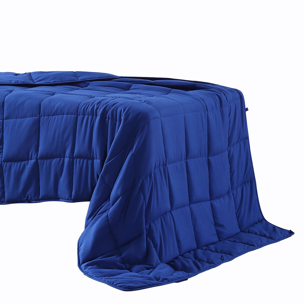 Bedding comfortable 7KG Weighted Blanket Double Navy