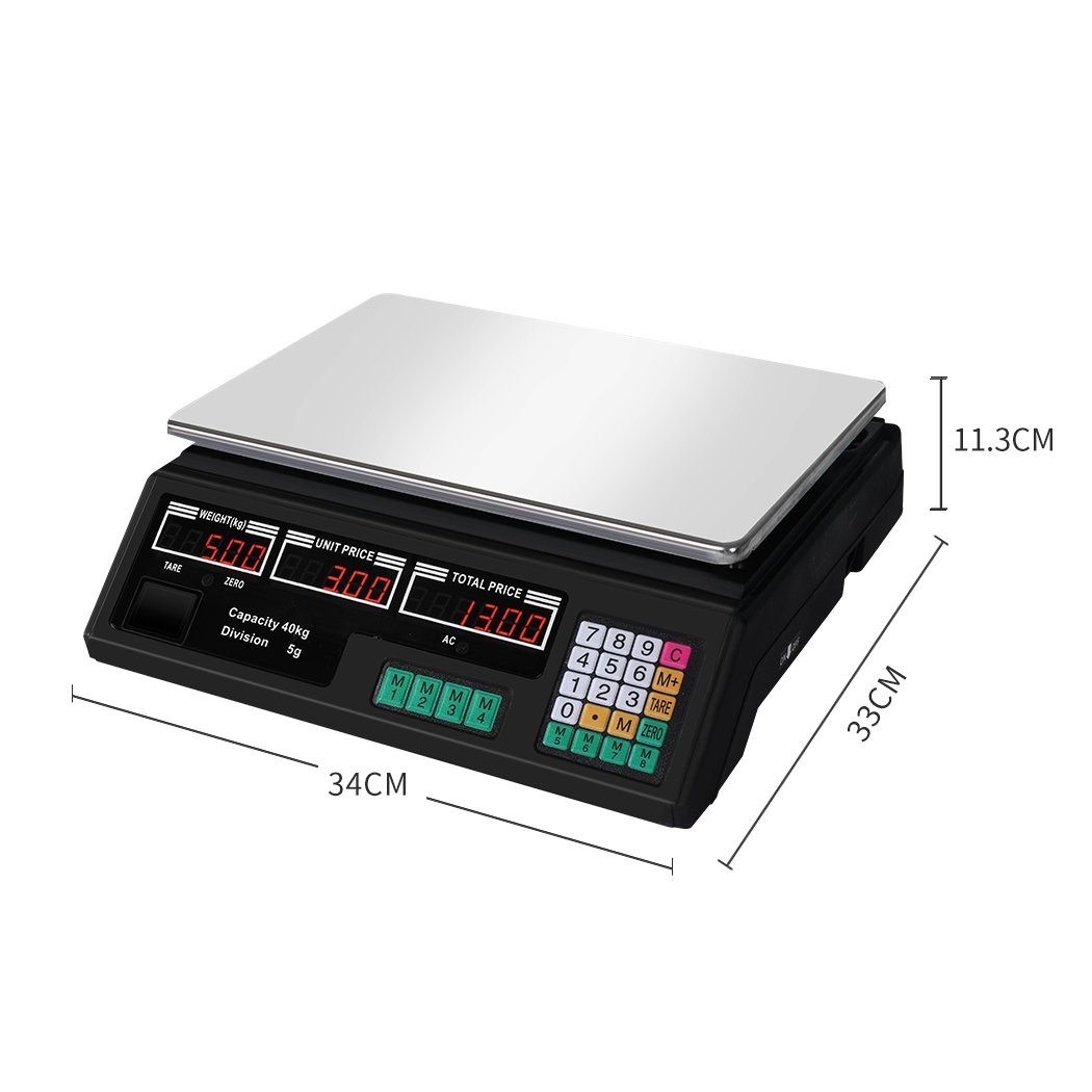 kitchen supplies Commercial Digital Kitchen Scales LCD Shop 40KG Food Weight Electronic Scale