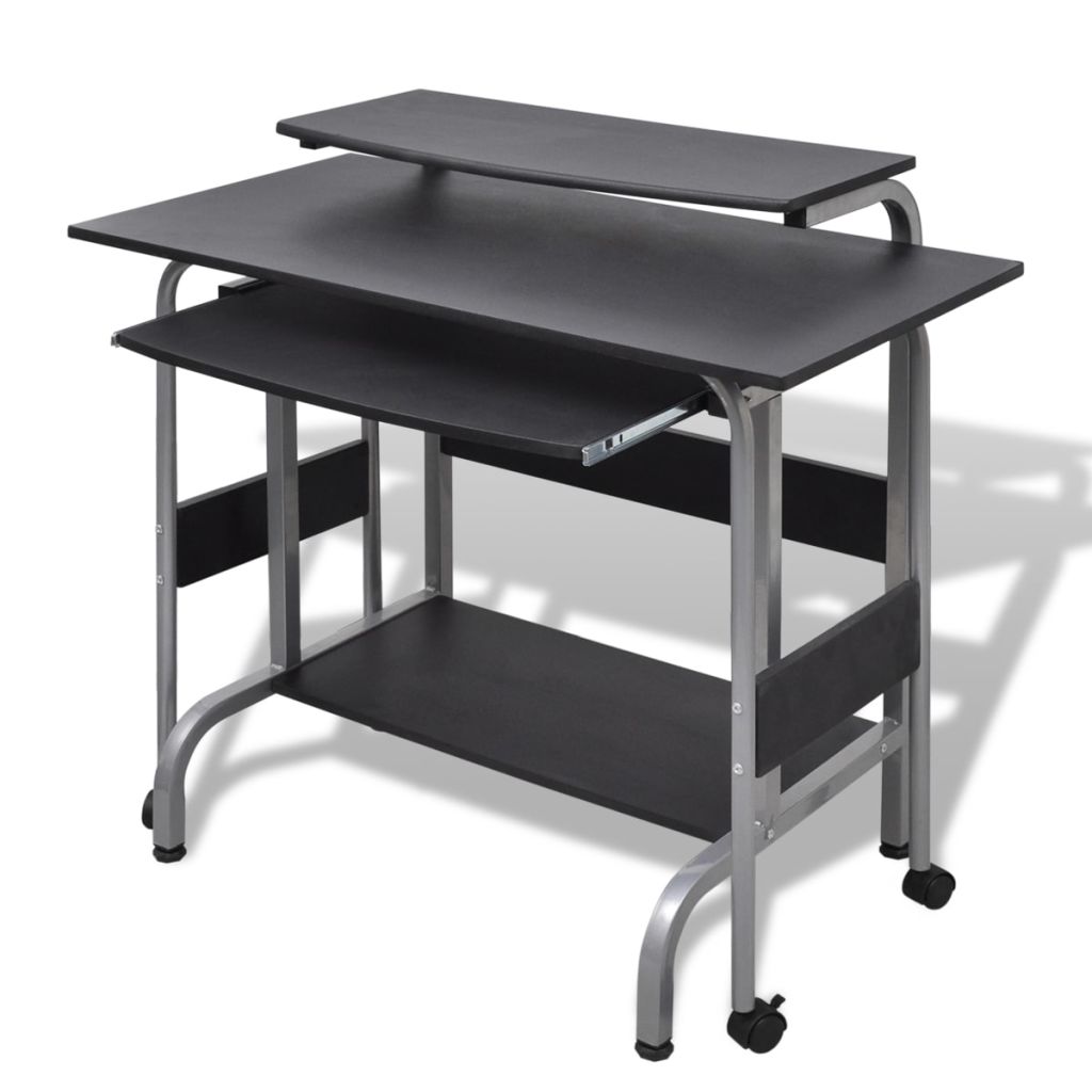 Computer Desk Adjustable Workstation Black