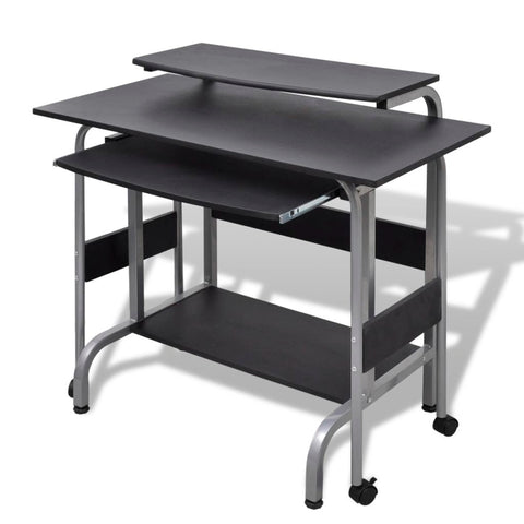 Computer Desk Adjustable Workstation Black