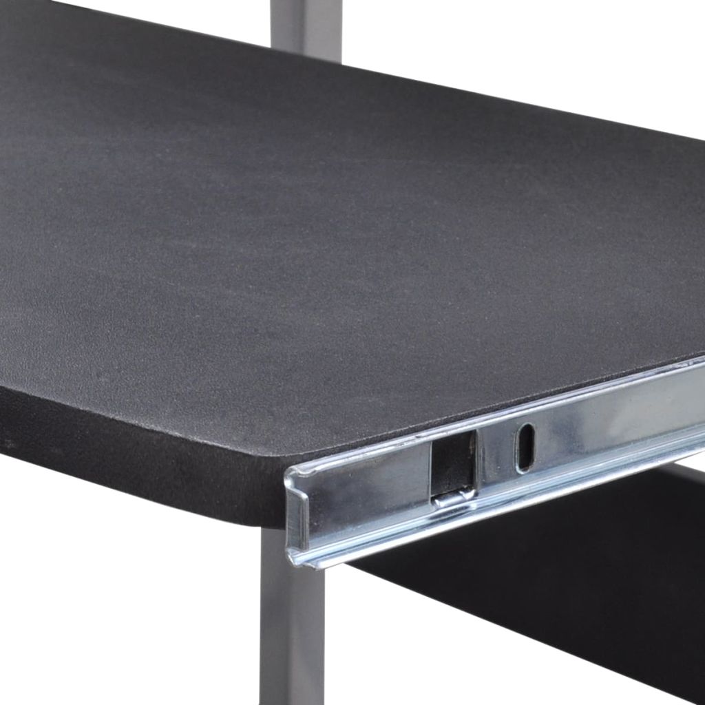 Computer Desk Adjustable Workstation Black