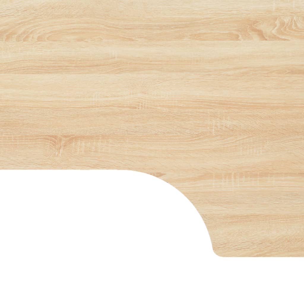 Computer Desk Black and Oak 120x72x70 cm