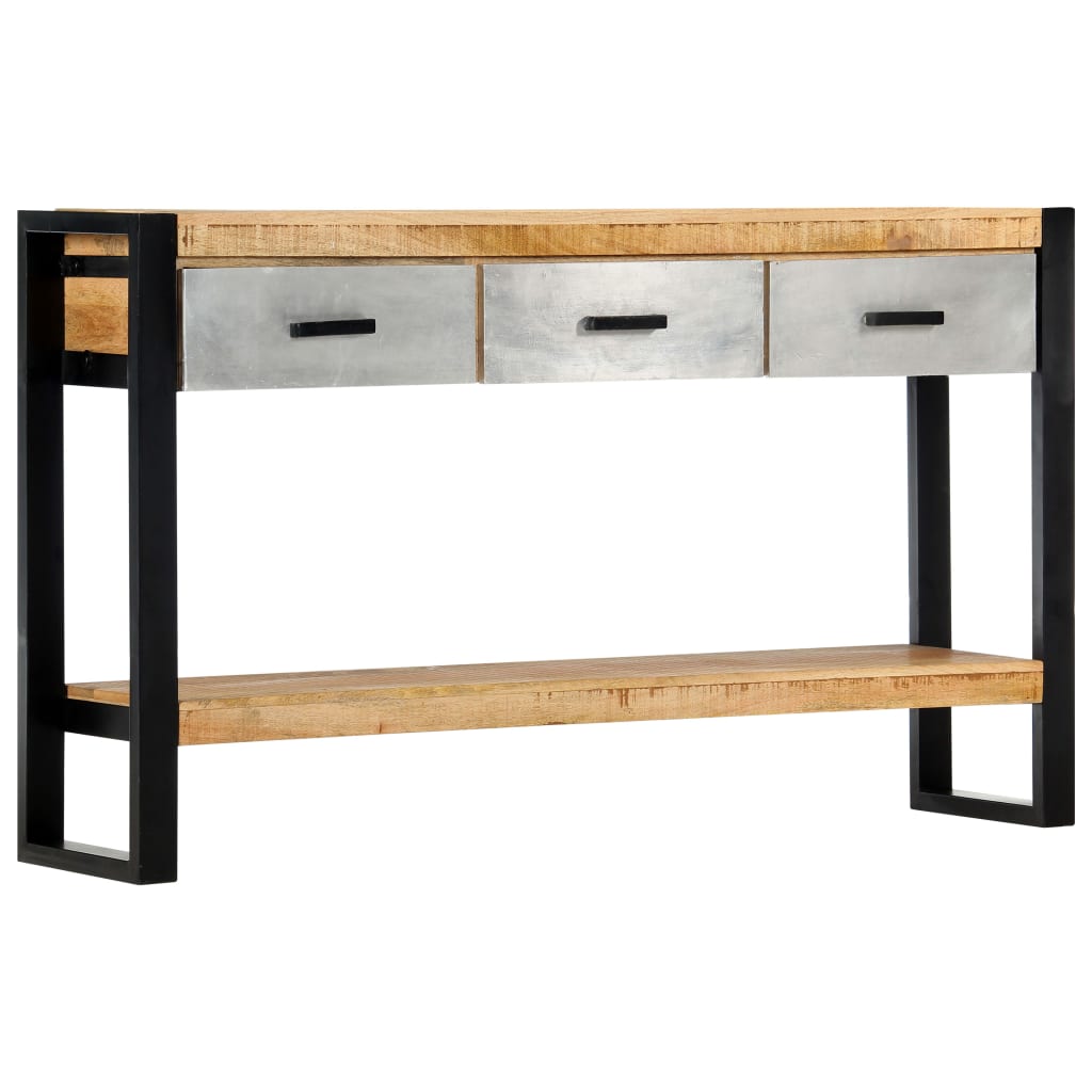 Console Table 130x30x76 cm Solid Mango Wood