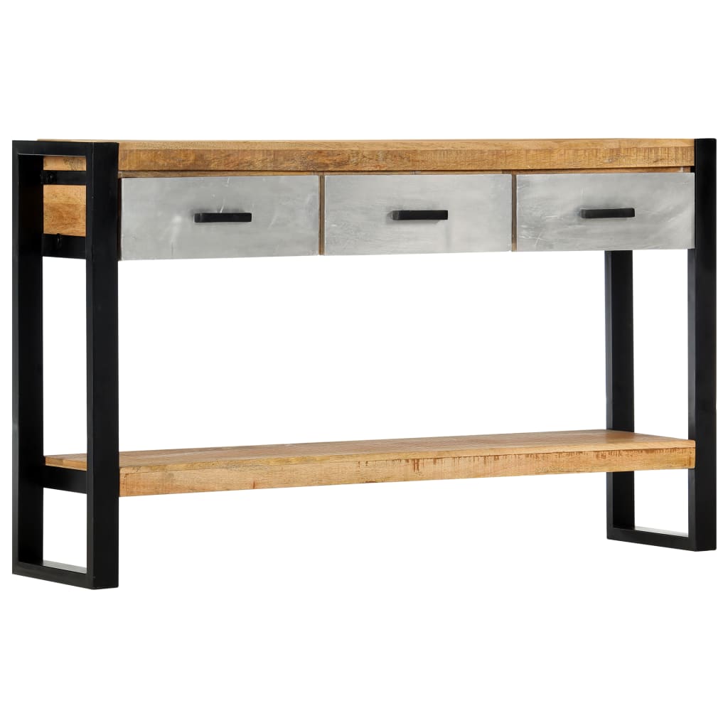 Console Table 130x30x76 cm Solid Mango Wood