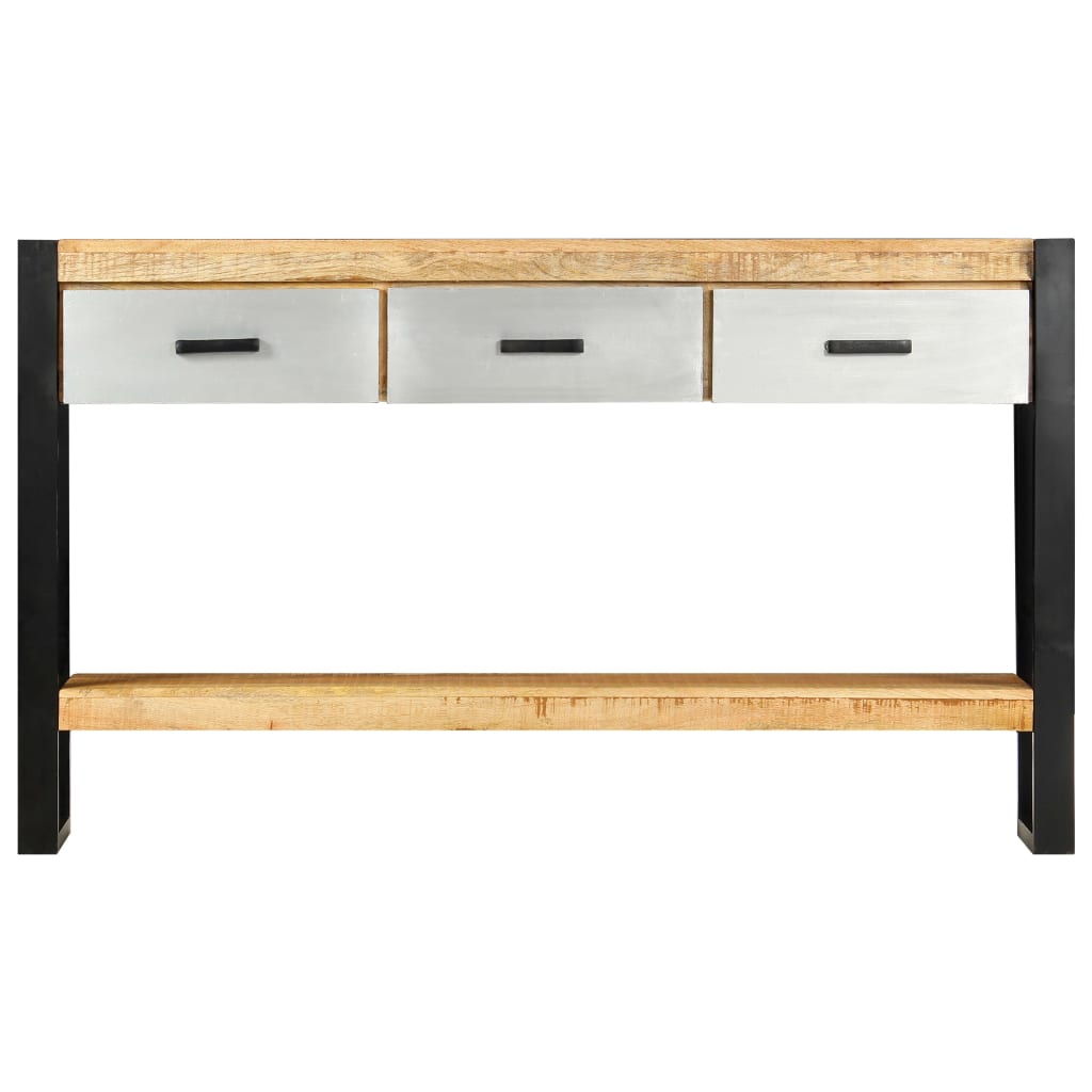 Console Table 130x30x76 cm Solid Mango Wood