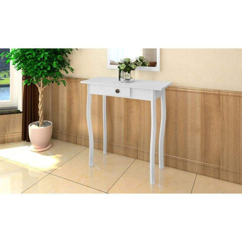 vidaxl25- Console Table Mdf White