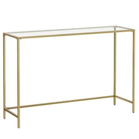 Console Table Tempered Glass Gold Lgt036A01