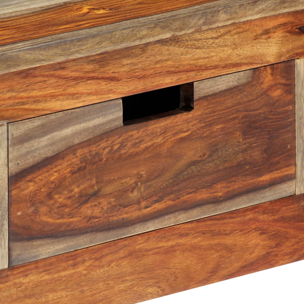 Console Table with 3 Drawers 120x30x75 cm Solid Sheesham Wood