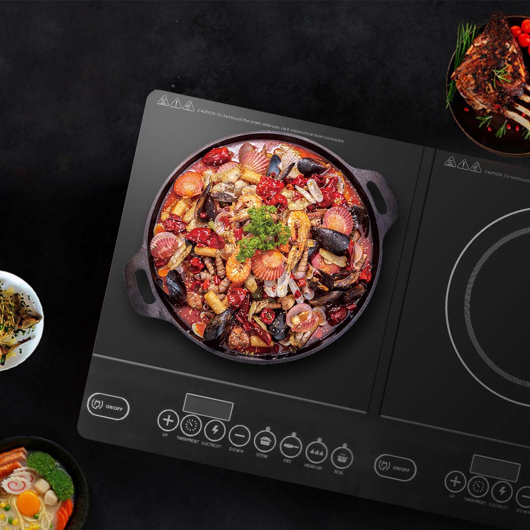 induction cooktops Cooktop Portable Induction LED Electric Double Duo Hot Plate Burners Cooktop Stove