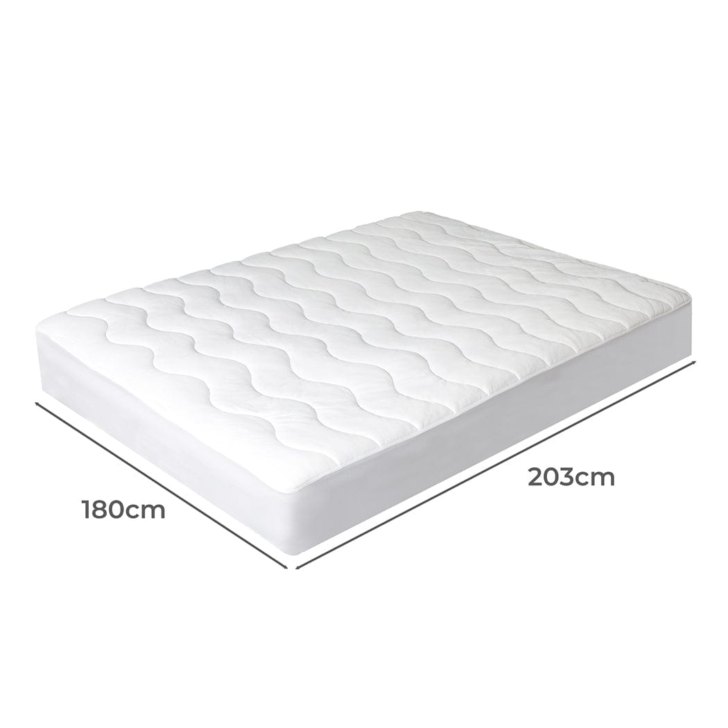 Cool Mattress Topper Protector Summer Bed Pillowtop Pad Queen/King Cover