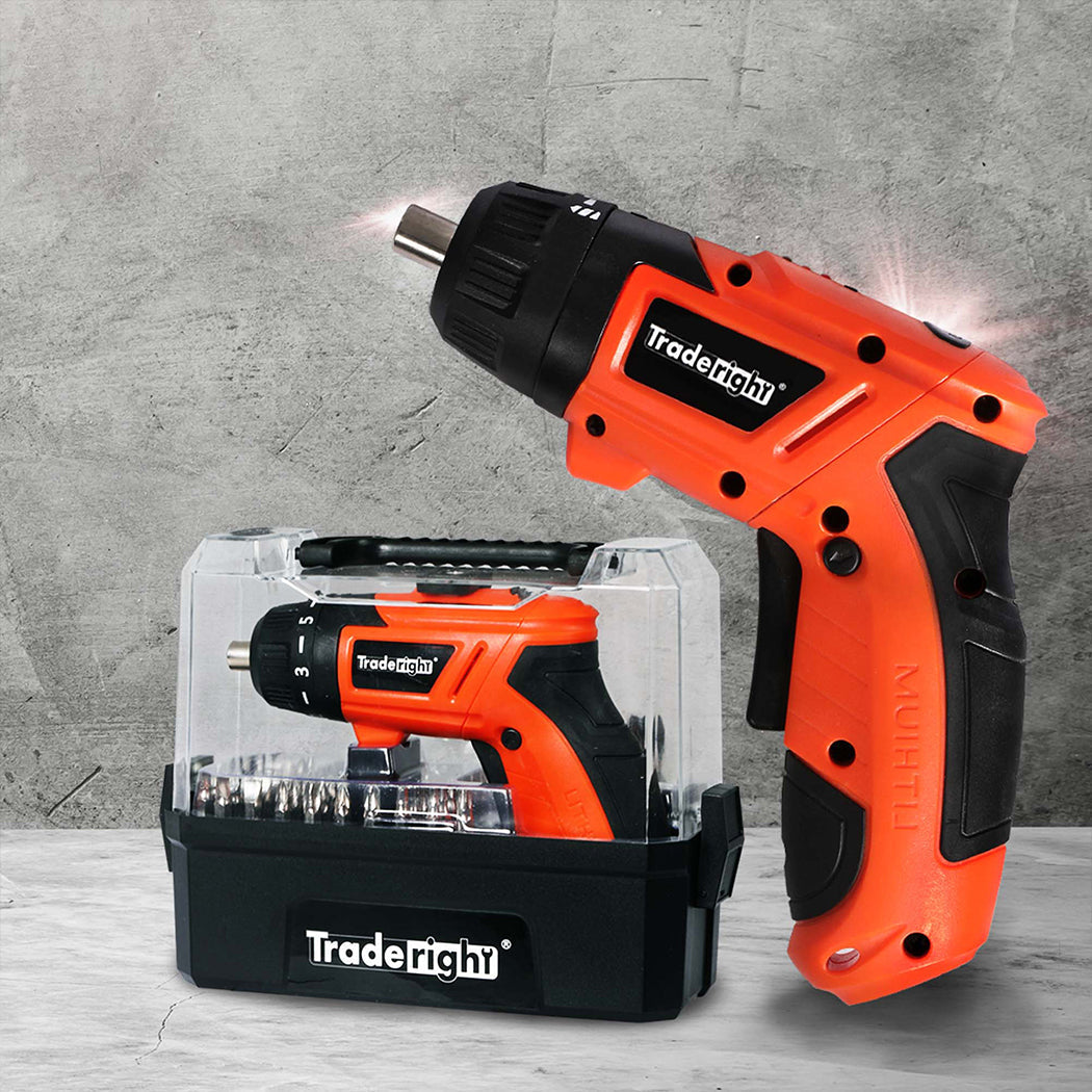 Cordless Screwdriver Electric USB Rechargeable Drill Bit Power 55PC