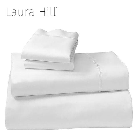 Cotton microfibre 1000TC 4pc King sheet set - White