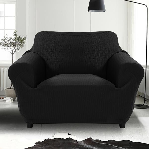 living room Couch Covers 1-Seater Black