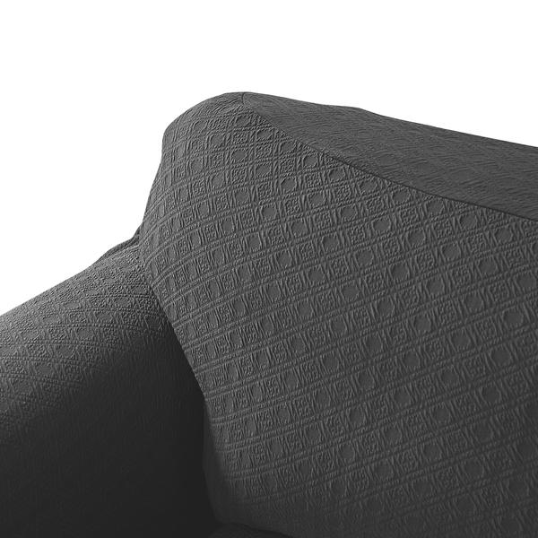 living room Couch Covers 4-Seater Dark Grey