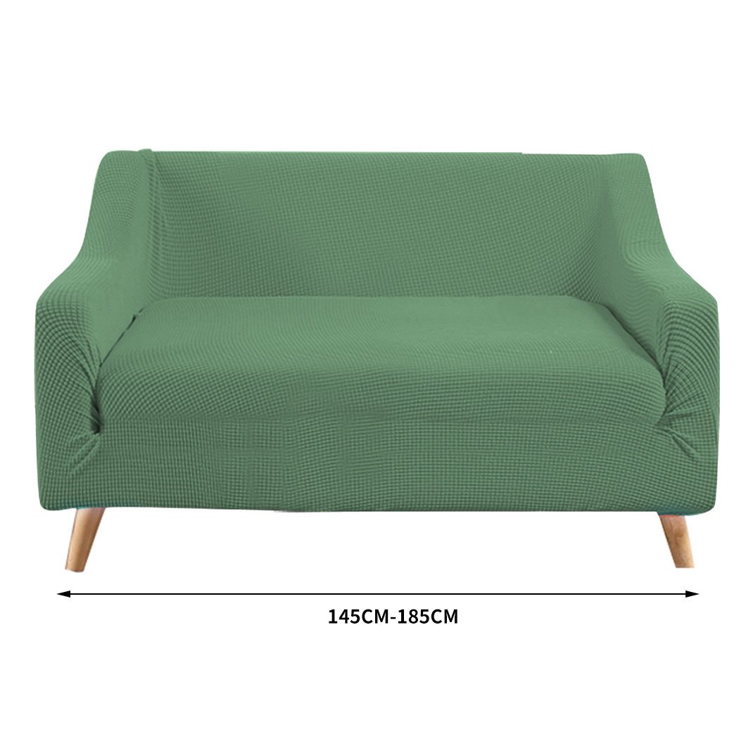 living room Couch Stretch Sofa Lounge Cover 2 Seater Cyan