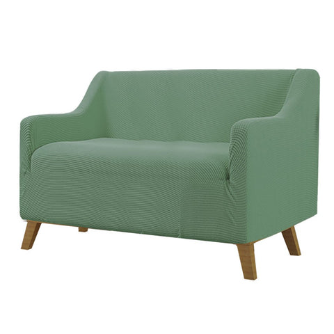 living room Couch Stretch Sofa Lounge Cover 2 Seater Cyan