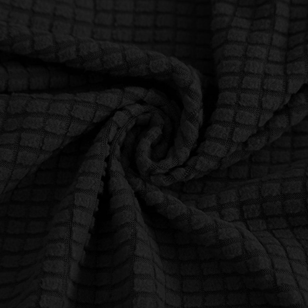 living room Couch Stretch Sofa Lounge Cover 3 Seater Black
