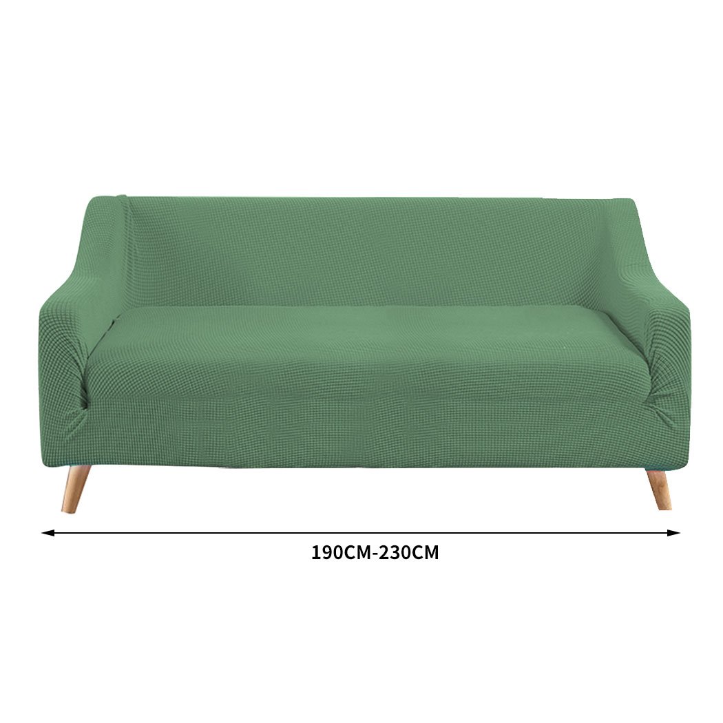 living room Couch Stretch Sofa Lounge Cover 3 Seater Cyan