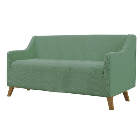 living room Couch Stretch Sofa Lounge Cover 3 Seater Cyan
