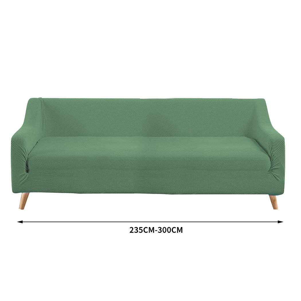 living room Couch Stretch Sofa Lounge Cover 4 Seater Cyan
