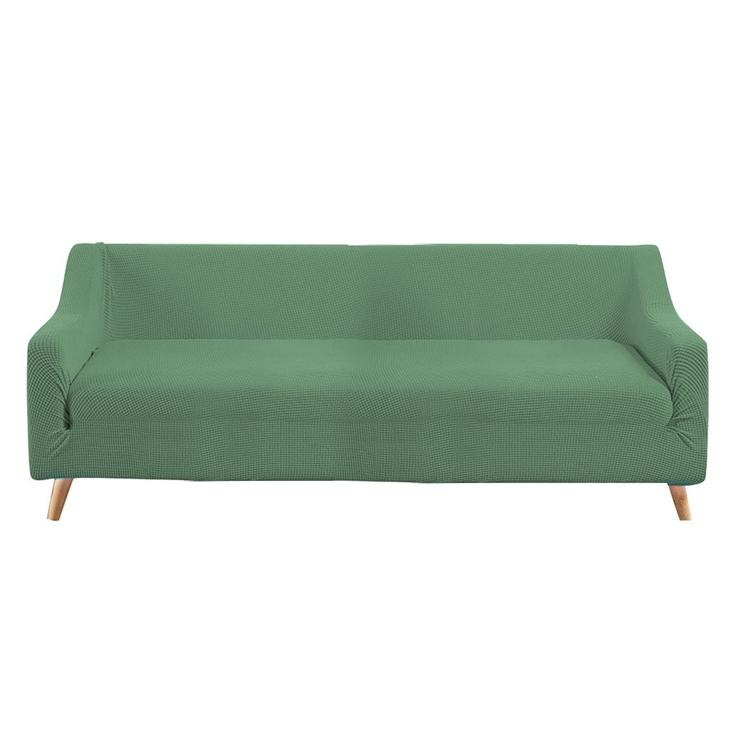 living room Couch Stretch Sofa Lounge Cover 4 Seater Cyan