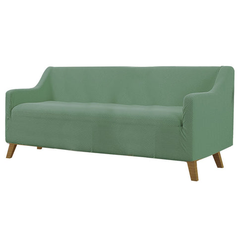 living room Couch Stretch Sofa Lounge Cover 4 Seater Cyan