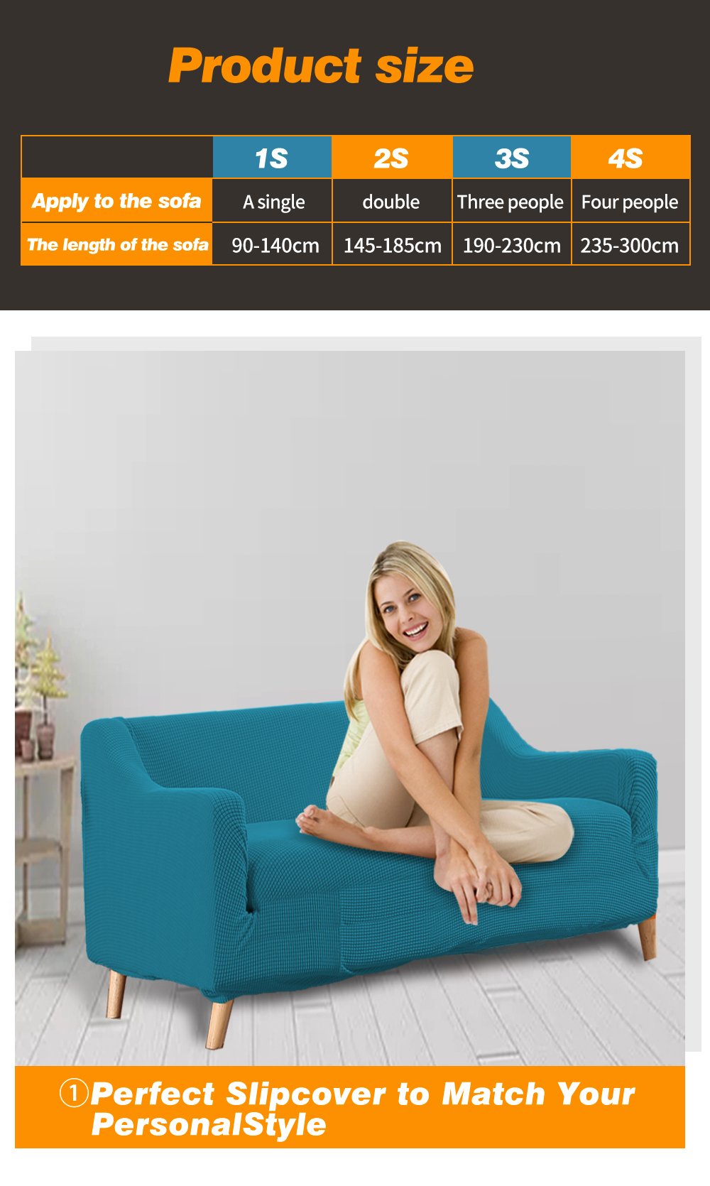 living room Couch Stretch Sofa Lounge Cover Protector Slipcover 2 Seater Green