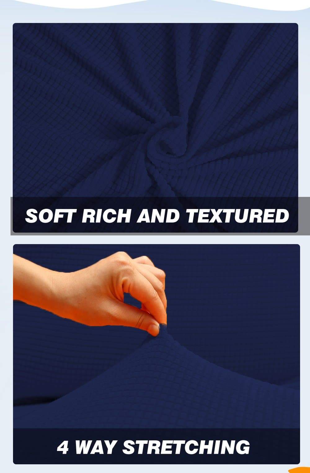 living room Couch Stretch Sofa Lounge Cover Protector Slipcover 2 Seater Navy