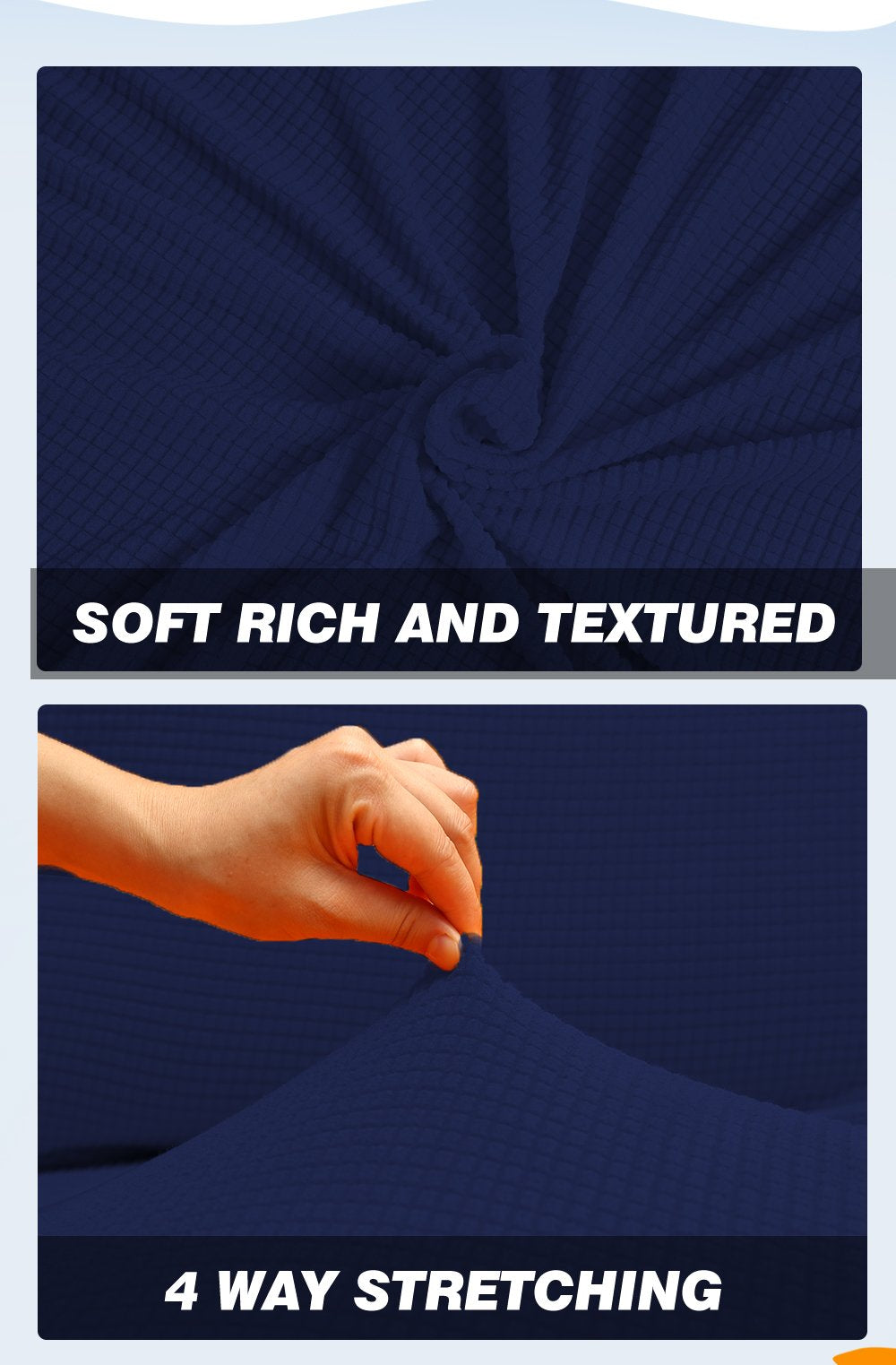 living room Couch Stretch Sofa Lounge Cover Protector Slipcover 3 Seater Navy