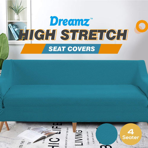 Couch Stretch Sofa Lounge Cover Protector Slipcover 4 Seater Green