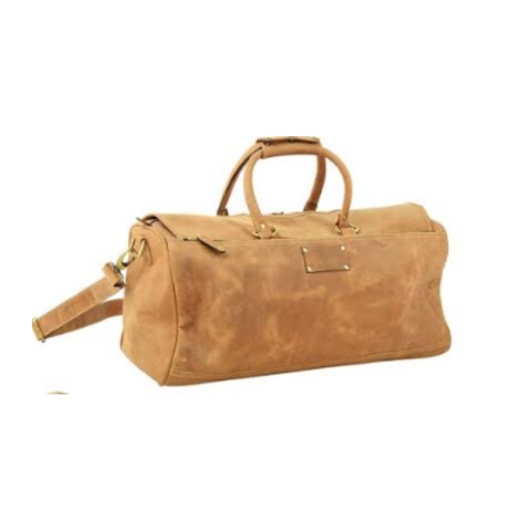 Crafted Bosski Leather light Brown Travel Bag