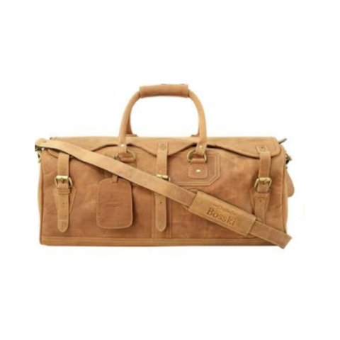 50% Crafted Bosski Leather light Brown Travel Bag