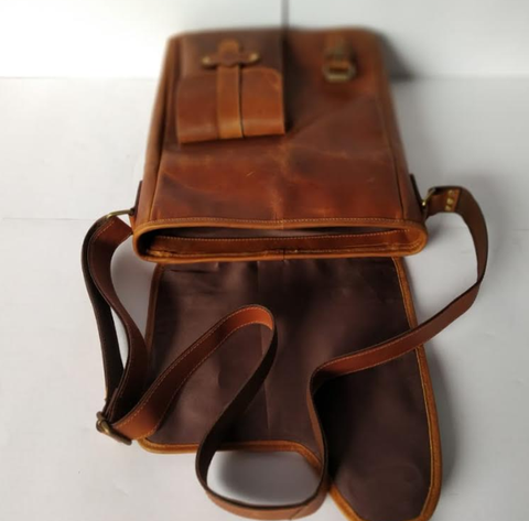 Crafted Leather Cross Body Bag