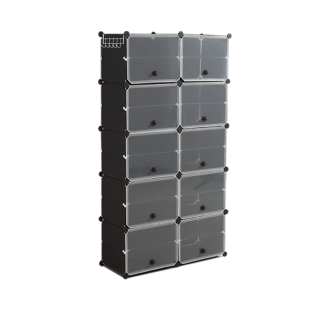 Bedroom Cube Cabinet Shoe Storage Cabinet 10 Tier