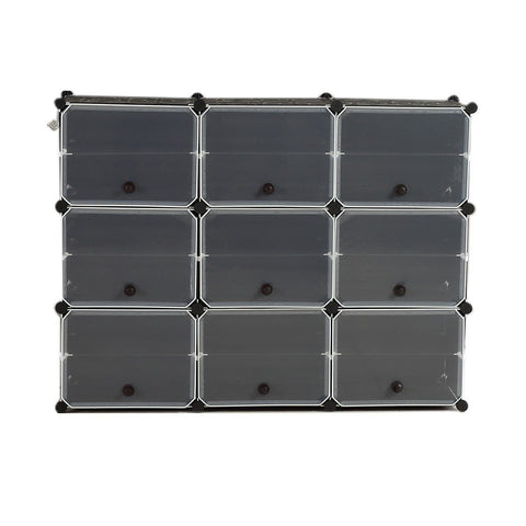 Bedroom Cube Cabinet Shoe Storage Cabinet 6 Tier 3 Column