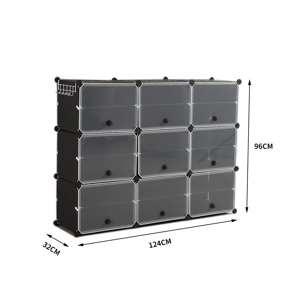 Bedroom Cube Cabinet Shoe Storage Cabinet 6 Tier 3 Column