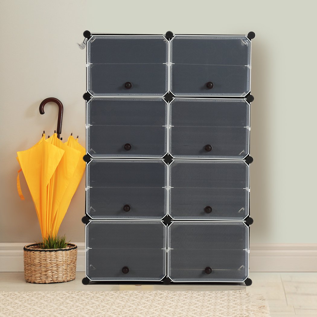 Bedroom Cube Cabinet Shoe Storage Cabinet 8 Tier