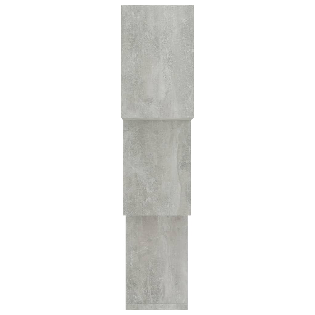 Cube Wall Shelves Concrete Grey 84.5x15x27 cm Chipboard