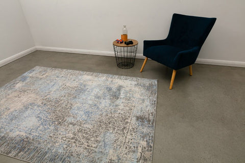 Culture modern style blue 200x290 rug