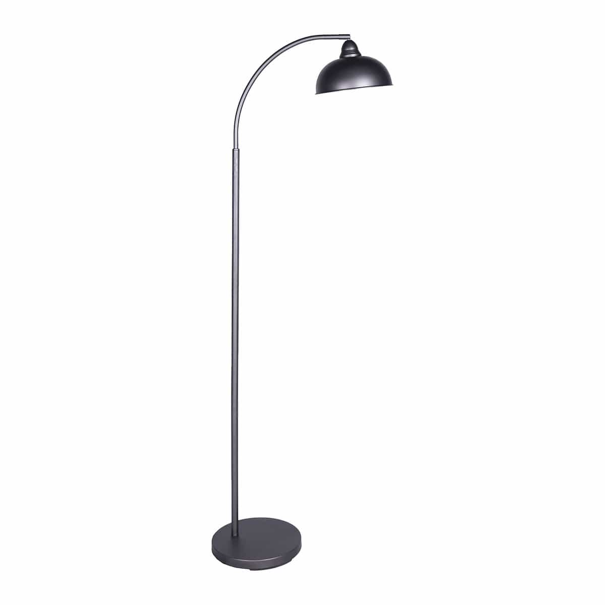 Dark Grey Floor Lamp Industrial Chic Adjustable Angle