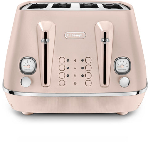 DELONGHI DISTINTA PERLA 4 SLICE TOASTER (ROSE)